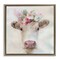 Stupell Industries Betsy Cow with Flowers Floating Frame, design by Stellar Design Studio